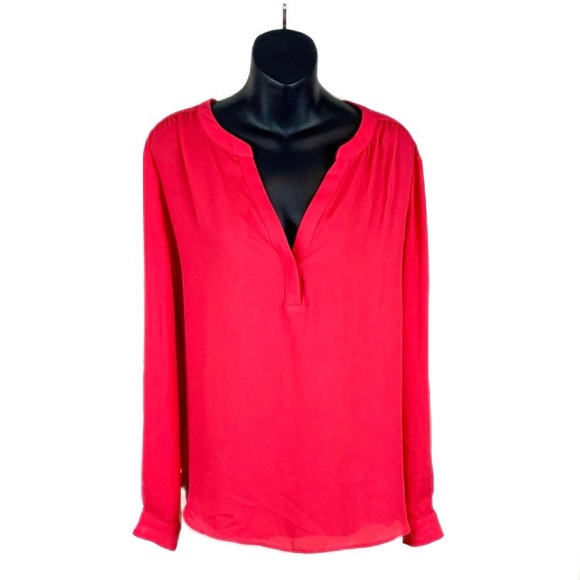 Candie's Tops - Candie’s roll tab hot pink blouse, size XL